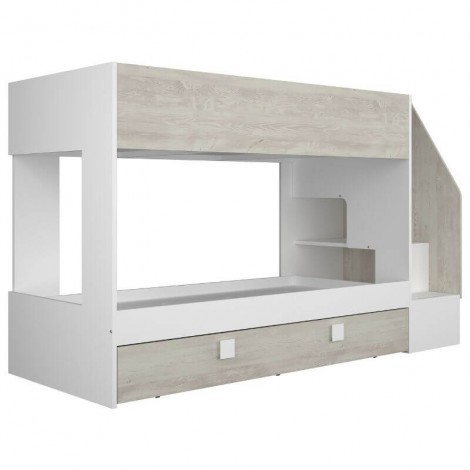 Litera Con Cama Nido Easy Blanco y Cascina Mobelcenter
