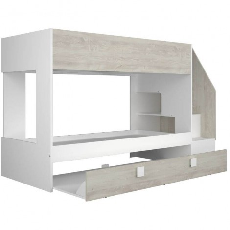 Litera Con Cama Nido Easy Blanco y Cascina Mobelcenter
