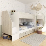 Litera Con Cama Nido Easy Blanco y Cascina Mobelcenter