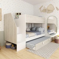 Litera Con Cama Nido Easy Blanco y Cascina Mobelcenter