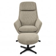 Sillón Giratorio 360º Con Reposapies Capri Mobelcenter