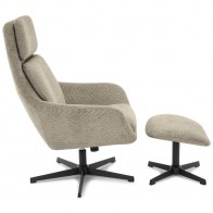 Sillón Giratorio 360º Con Reposapies Capri Mobelcenter