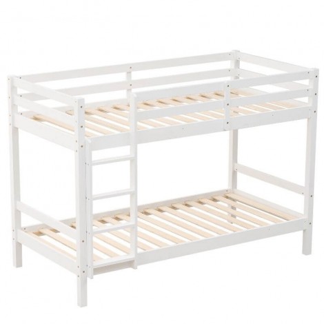 Litera de Madera de Pino Olivia Blanca Mobelcenter