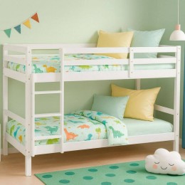 Litera de Madera de Pino Olivia Blanca Mobelcenter