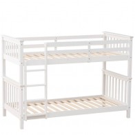 Litera de Madera de Pino Reversible Camila Blanca Mobelcenter