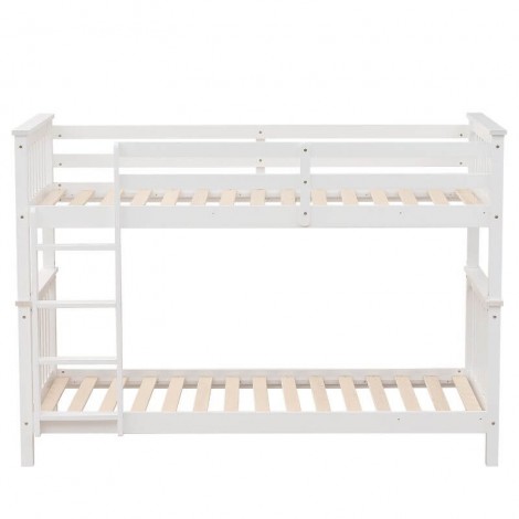 Litera de Madera de Pino Reversible Camila Blanca Mobelcenter
