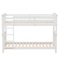 Litera de Madera de Pino Reversible Camila Blanca Mobelcenter