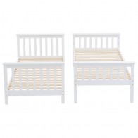 Litera de Madera de Pino Reversible Camila Blanca Mobelcenter