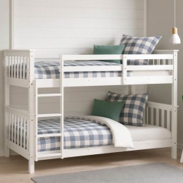 Litera de Madera de Pino Reversible Camila Blanca Mobelcenter