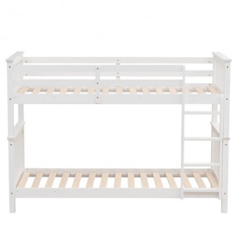 Litera de Madera de Pino Reversible Camila Blanca Mobelcenter
