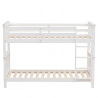 Litera de Madera de Pino Reversible Camila Blanca Mobelcenter