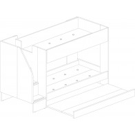 Litera Con Cama Nido Easy Blanco y Cascina Mobelcenter