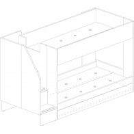 Litera Con Cama Nido Easy Blanco y Cascina Mobelcenter