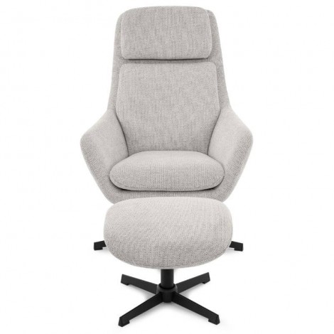 Sillón Giratorio 360º Con Reposapies Capri Mobelcenter