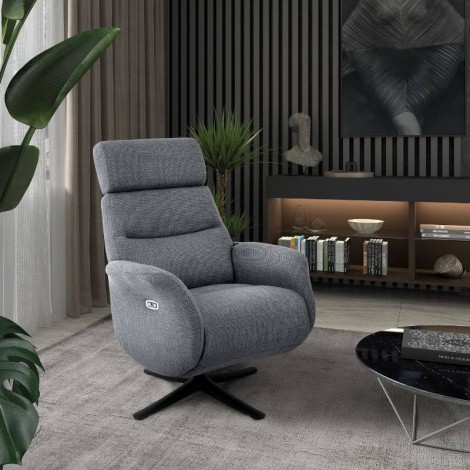 Sillón Relax Eléctrico Giratorio 360º Modena Marengo