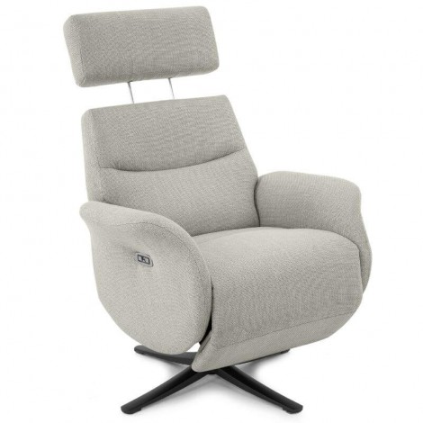 Sillón Relax Eléctrico Giratorio 360º Modena Beige
