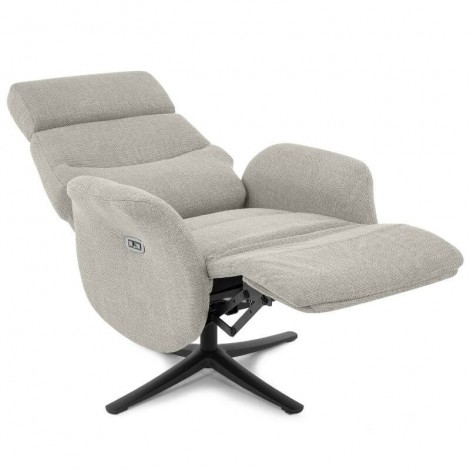 Sillón Relax Eléctrico Giratorio 360º Modena Beige