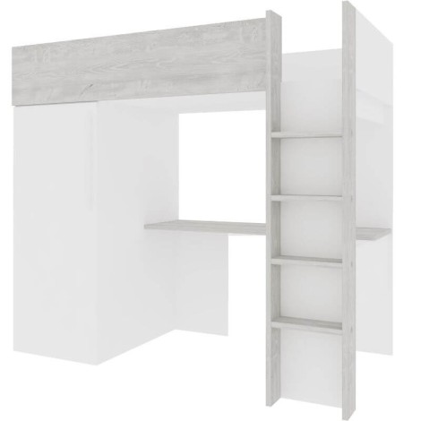 Cama Estudio Bono Con Armario Cascina y Blanco Mobelcenter
