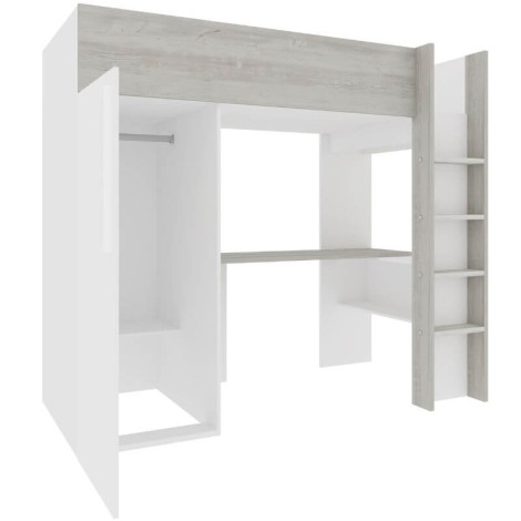 Cama Estudio Bono Con Armario Cascina y Blanco Mobelcenter