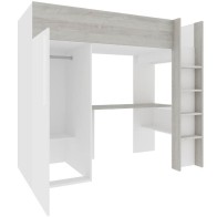 Cama Estudio Bono Con Armario Cascina y Blanco Mobelcenter