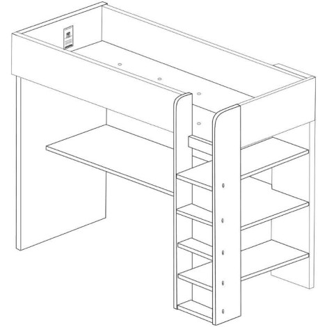 Cama Estudio Boa Cascina y Blanco Mobelcenter