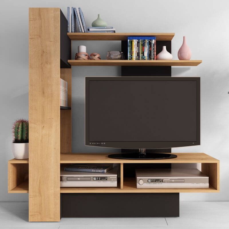 Mueble TV Sky Hamilton y Negro Mobelcenter
