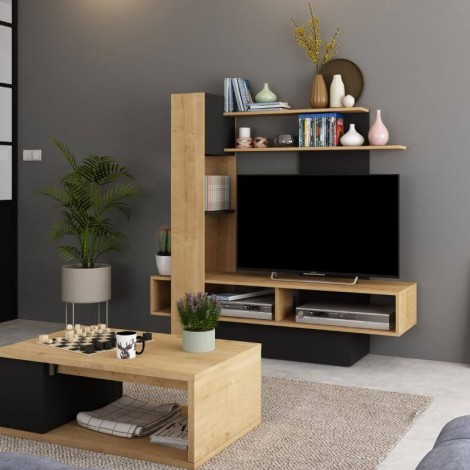 Mueble TV Sky Hamilton y Negro Mobelcenter