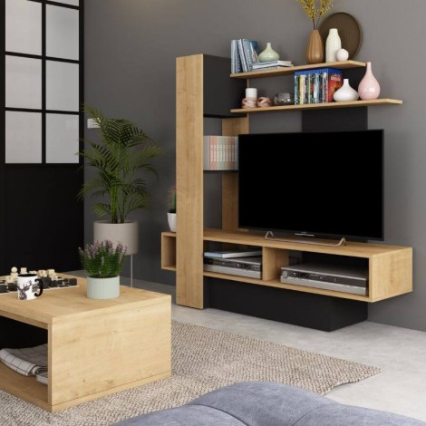 Mueble TV Sky Hamilton y Negro Mobelcenter