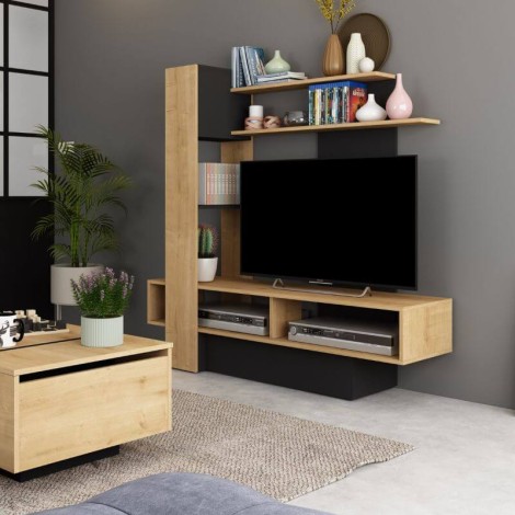 Mueble TV Sky Hamilton y Negro Mobelcenter