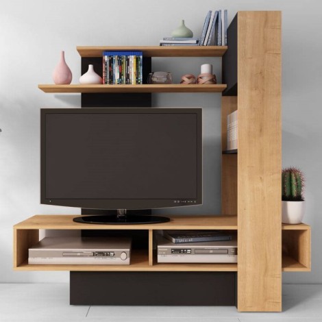 Mueble TV Sky Hamilton y Negro Mobelcenter