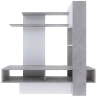 Mueble TV Sky Reversible Blanco y Beton Mobelcenter