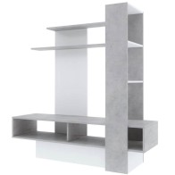 Mueble TV Sky Reversible Blanco y Beton Mobelcenter
