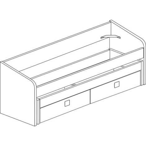 Cama Nido Doble Apolo Cascina y Azul Ahumado Mobelcenter