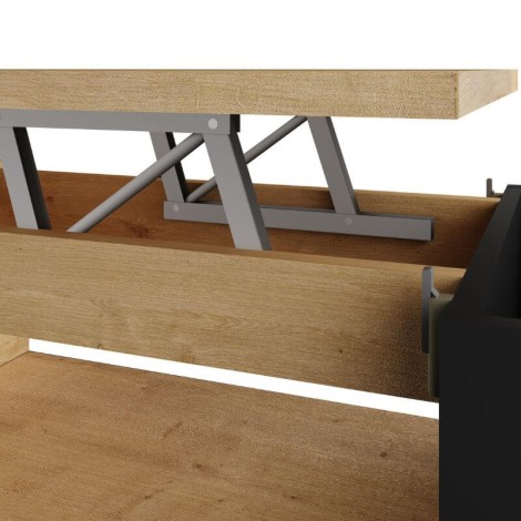 Mesa de Centro Elevable Ottawa Hamilton y Negro Mobelcenter