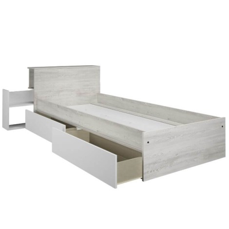 Cama con Cajones y Cabecero con Mesita Extraible Jazz 90x190cm Mobelcenter