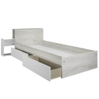 Cama con Cajones y Cabecero con Mesita Extraible Jazz 90x190cm Mobelcenter