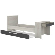 Cama Nido Reversible con Escritorio Shipley Cascina y Sombra 90x200cm Mobelcenter