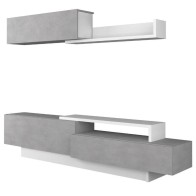 Mueble de Salón Soho Beton y Blanco Mobelcenter