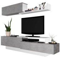Mueble de Salón Soho Beton y Blanco Mobelcenter