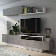 Mueble de Salón Soho Beton y Blanco Mobelcenter