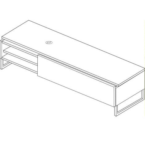Mueble de Televisión Nums Kansas y Grey Mobelcenter