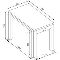 Mesa Comedor Extensible Isola Wengue 150 cm Mobelcenter