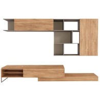 Mueble de Salón Enio Roble y Gris Mobelcenter