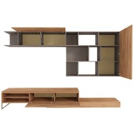 Mueble de Salón Enio Roble y Gris Mobelcenter