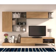 Mueble de Salón Enio Roble y Gris Mobelcenter