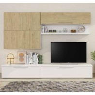 Mueble de Salón Isola Blanco y Roble Natural Mobelcenter