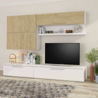 Mueble de Salón Isola Blanco y Roble Natural Mobelcenter
