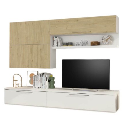 Mueble de Salón Isola Blanco y Roble Natural Mobelcenter