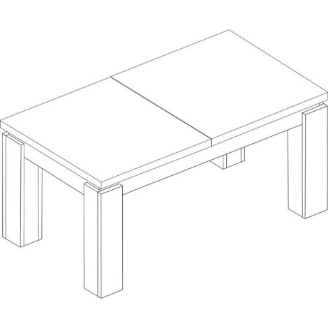 Mesa Comedor Extensible Frame Roble Halifax y Sombra 190 cm Mobelcenter
