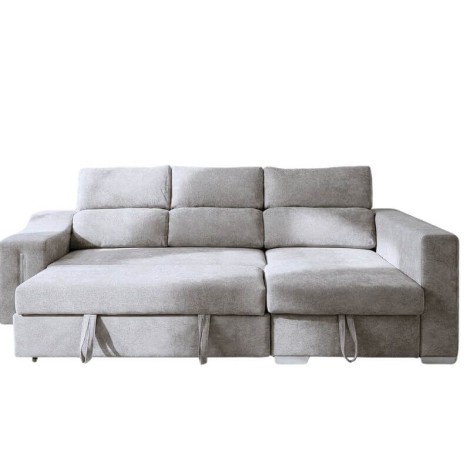 Sofá Chaiselongue Cama Carla Gris Visto Frente Derecha Mobelcent